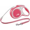 Vodítko Flexi New Comfort M lanko 8m/20kg červená