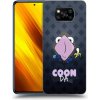 Picasee silikónový čierny obal pre Xiaomi Poco X3 - COONDA chlupatka - tmavá