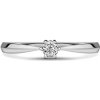 Minerva | Zásnubný prsteň so stredovým diamantom 0.085 ct, biele zlato 62