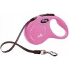 Flexi New Classic Automatické vodítko pre psa Páska S ružová 5 metrov
