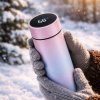 Inteligentný termohrnček s displejom 500ml dúhový (Termohrnček s LCD zobrazením teploty na kávu a čaj na cesty)