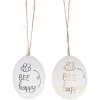 Textilomanie Závesné slepačie vajíčko BEE HAPPY