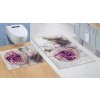 Bellatex set 3D tlač 850/935 levanduľa 60x100, 60x50 cm
