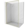 MEXEN/S - Kyoto-XF L Sprchová zástena WALK-IN s rámom 60 x 202, transparent 10 mm, zlato kartáčovaná 800-060-174-55-00-XF