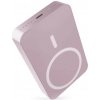 Power bank EMOS WI 1046, 10 000 mAh, 20 W+Wireless, lososová