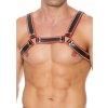 Kožený harness Ouch! Chest Bulldog pánsky kožený postroj