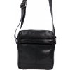 Sendi Design pánska kožená taška cez rameno Harry čierná II