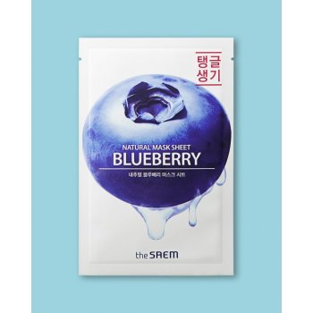 The Saem Natural Blueberry Mask Sheet Textílna maska 21 ml