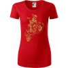 Dirt bike vintage - Dámske tričko z organickej bavlny Origin (GOTS) - M ( Červená )