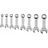 Očkoploché kľúče 8-19 mm krátke, 8 kusov SADA v puzdre NEO TOOLS