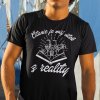 Tričko s potlačou Čítanie je môj útek z reality Pánsky Čierna 4XL