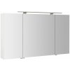 Sapho MIRRÓ galérka s LED osvetlením, 3x dvierka, 120x70x16cm, biela MC121-0030
