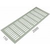 SRL - ALFA vetracia mriežka 150 x 1000 mm NEM - nerez matná 150 mm 1000 mm – cena za ks