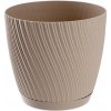 Kvetináč plast béžový Kadax 16,4 cm x 16,4 x 15,3 cm