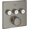 Grohe - Termostatická batéria pod omietku, 3 ventily, kefovaný Hard Graphite 29126AL0ROZ1