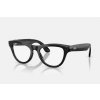 Meta RAY-BAN Meta Skyler (Standard) Smart Glasses (Gen 2) - Shiny Black, Clear (0RW4014 601/SB52)