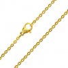 Pozlacený řetízek Anker Roma z chirurgické oceli 2 mm varianta 50 cm