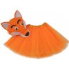 Detský kostým Líška+sukňa (Detská čiapka,maska 3-10 rokov)