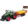 Bburago Farm tractor Fendt 1050 with Bale Trailer
