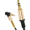 Mozos Jack 3,5mm - Jack 3,5mm kabel 1m zlatý (KSM1M)