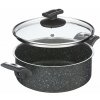 Rajnica KOLIMAX BLACK GRANITEC s pokrievkou, priemer 22cm, objem 3.0l (150445)
