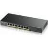 Zyxel GS1900-8HP, 8-port GbE L2 PoE Smart Switch, 802.3at, desktop, fanless, 70 Watt GS1900-8HP-EU0103F