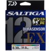 Daiwa Splietaná Šnúra Saltiga Durasensosr12 Braid EX + Si3 300 m Multi Color - 0,16 mm 14 kg