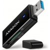 AXAGON SuperSpeed CRE-S2N, USB-A 3.2 Gen 1, čítačka kariet, čierna