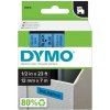 páska DYMO 45016 D1 Black On Blue Tape (12mm) (S0720560)