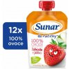 Sunar Do ručičky jahoda a jablko 100% ovocia 12 x 100 g