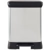 Curver® Kôš DECO PEDAL BIN, 10 l + 18 l, čierny/strieborný, na odpad, s pedálom