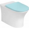 Bruckner LEON misa pre kombi WC, Rimless, 61,5x37cm, spodný/zadný odpad, biela 201.421.4