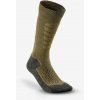 WEDZE Lyžiarske hrejivé pohodlné ponožky 500 kaki 35-38