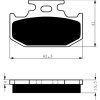 Zadné brzdové doštičky / obloženie Goldfren Suzuki RM 250 1991-1995 směs S33