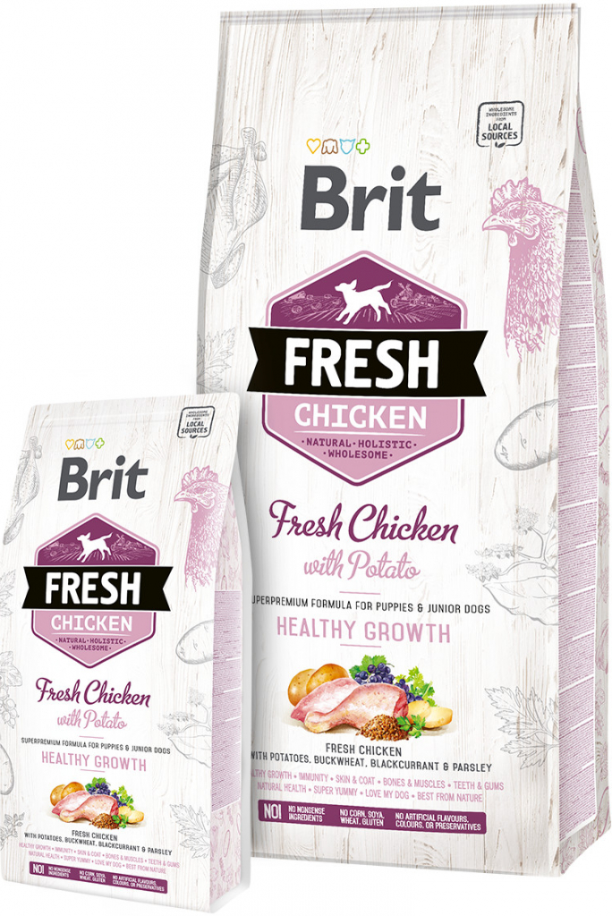 Brit Dog Fresh Chicken & Potato Puppy Healthy Growth 2,5 kg