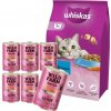 WHISKAS Adult 7 kg - suché krmivo pre dospelé mačky s lahodným tuniakom & WILD FARM Paštéta z lososa 6x400g - bezlepkové krmivo pre mačky