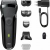 Braun Series 3 elektrický holiaci strojček 1 ks + nabíjací kábel 1 ks + ochranný kryt 1 ks
