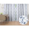 Biante Dekoračný záves PML-060 Modré lúčne kvety na bielom 145x250 cm