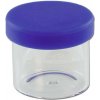 Sklenená nádoba na výťažok so silikónovým viečkom 8ml 1ks modrá