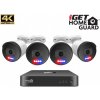 iGET HOMEGUARD HGNVK88504 - PoE 4K UltraHD NVR CCTV 8CH + 4x kamera HGNVK88504