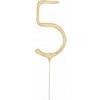 PRSKAVKY narodeninová sviečka v tvare číslice 5