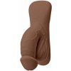 TPE packer Gender X Squishy Flesh (12 cm), tmavá telová