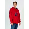 MIKINA LA MARTINA MAN HOODED FLEECE BLENDED COTT POMPEIAN RED