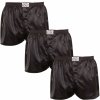 3PACK pánske trenky Styx klasická guma saténové čierne (3C0960) XL 120 dní na výmenu alebo vrátenie tovaru!