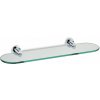 KELA KELA Polica MAKIRA chrómovaná mosadz / bezpečnostné sklo 15 x 45cm KL-20273 (KL-20273)