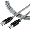 Tactical KP31192 Aramid extra pevný USB-C/USB-C, 100W, 20V/5A, 0,3m, sivý