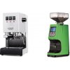 Gaggia New Classic E24, white + Eureka Atom 60, kawasaki green