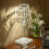 Kartell LED stolová lampa na batérie Batéria, 30 cm, transparentná, IP54 - G9140B4