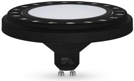 Brilum LED žiarovka AR111 GU10/12W/230V 4000K čierna 120° B3527