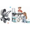 Set kočík trojkombinácia a práčovňa Cybex Landau 3v1 Priam Corolle s práčkou s predným plnením a elektronickým vysávačom so žehličkou